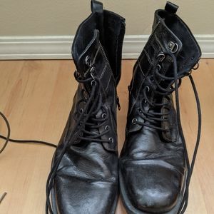 Aston Grey Black Boots